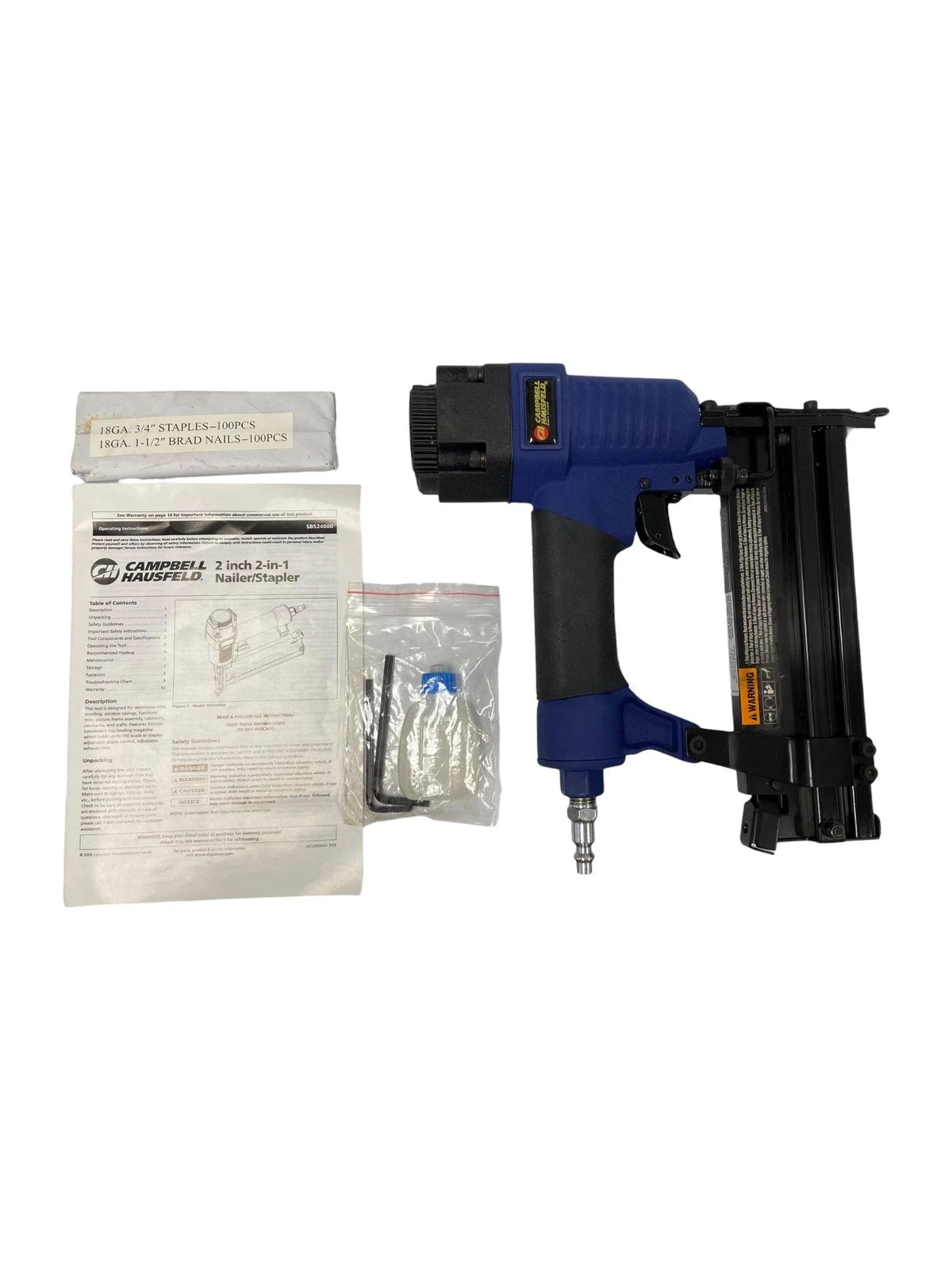 2-in-1 Nailer/Stapler Gun for Campbell Hausfeld SB524000 (OEM)
