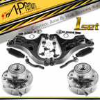 Set of 14 Front Wheel Bearing Control Arm Ball Joint Kit for Infiniti Nissan