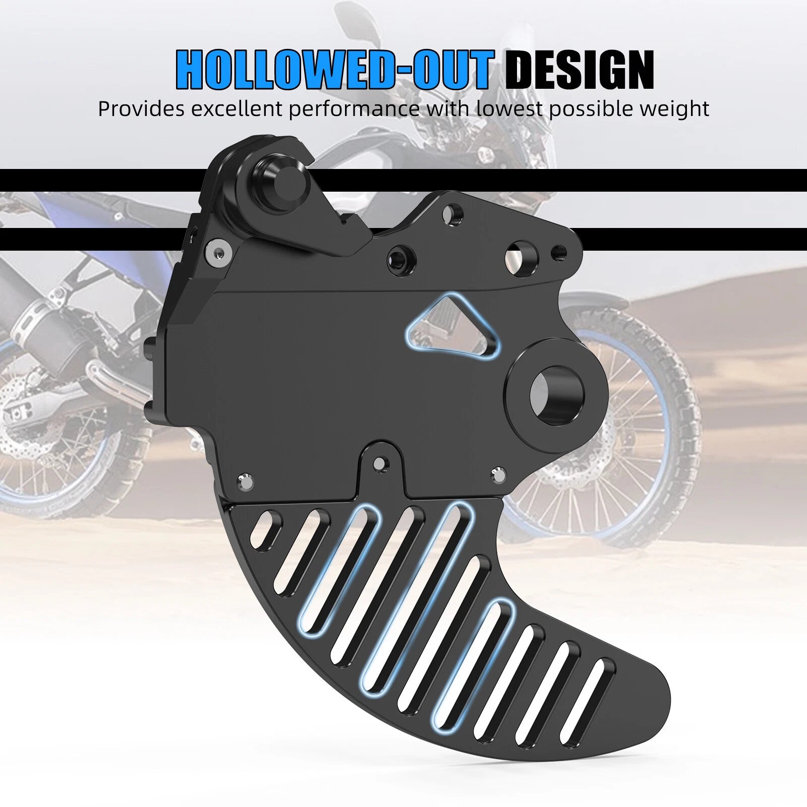 Anodized Rear Brake Disc Guard for Yamaha Tenere 700 (2019–2024)