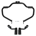 Mustache Engine Guard Crash Bar Foot Pegs Clamps for Harley Softail (2000–2017)
