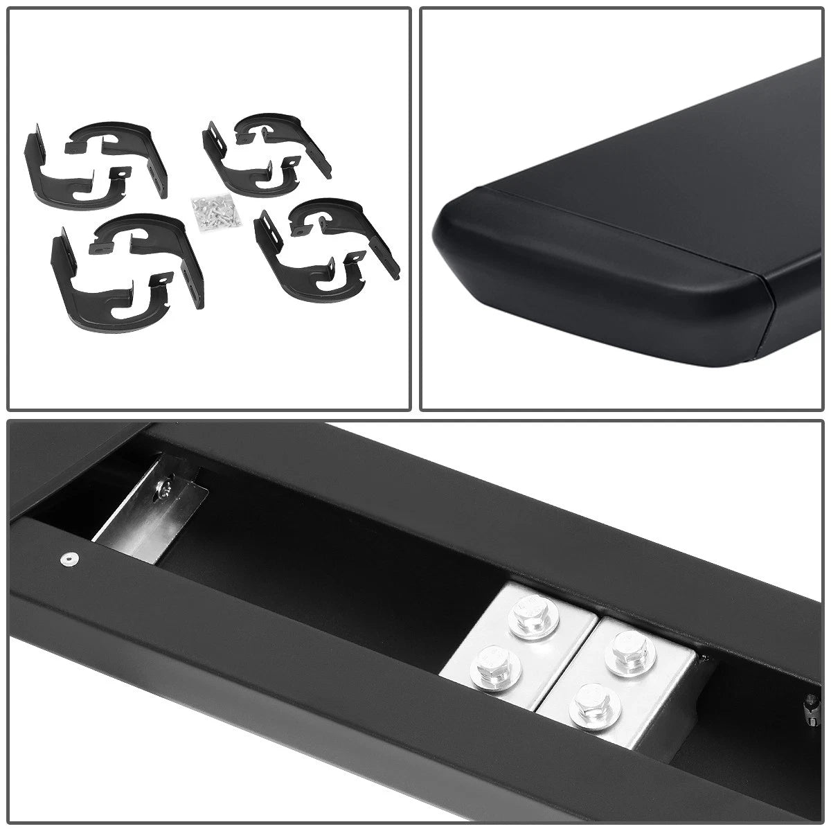 Set of 2 Black 5" OD Step Nerf Bars for Ford F-150 Pickup (2004–2014)