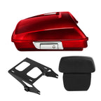 Razor Trunk with Pad Mount Rack for Harley Touring (2014–2026) Velocity Red Sunglo