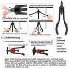 Thrust Type Hand Nut Riveter Kit for (330mm, 60pcs)