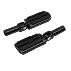 Black Passenger Footpeg Mounts for Harley Softail Slim FLS (2012-2017) FLSTSB (2008-2011)