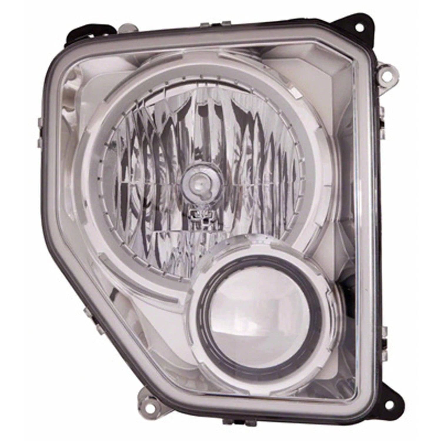 Replacement Chrome Passenger Side Headlight Assembly w/o Fog Lights