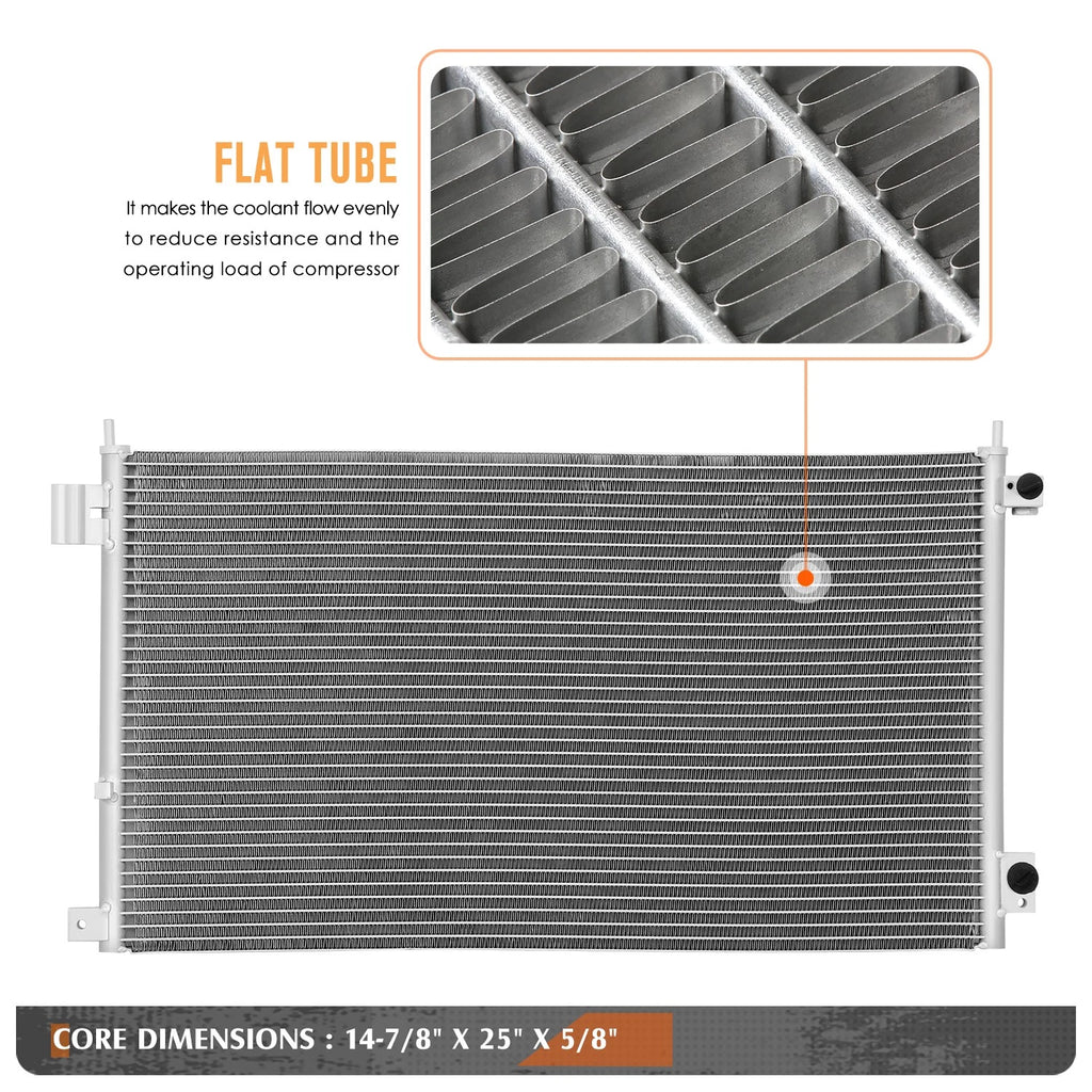 A/C Condenser for Honda Accord (2003–2007) OE Style Aluminum