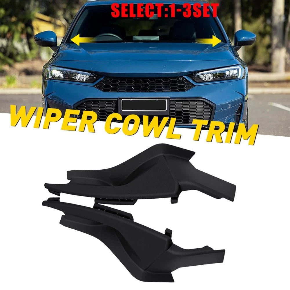 Set of 2 Front Windshield Wiper Extension Trim Covers for Honda Civic (2022–2025)