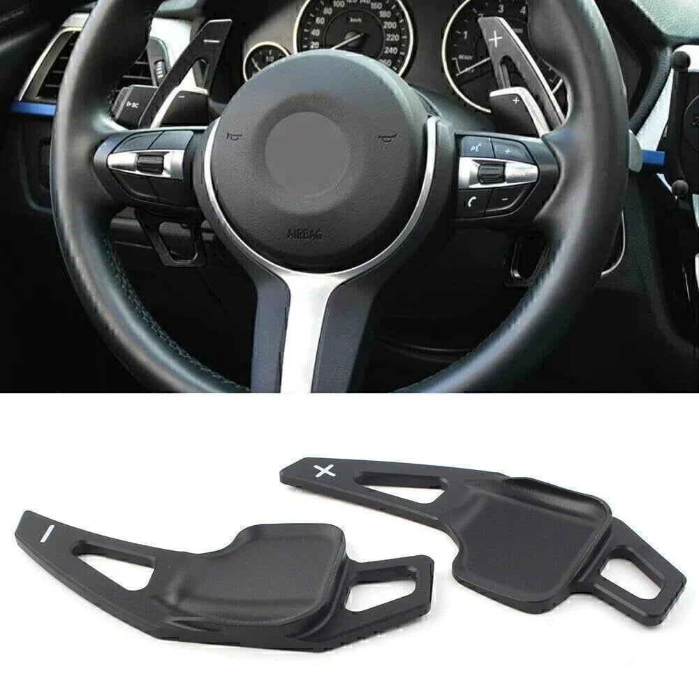 Black Steering Wheel Shift Paddle Extension for BMW 3 5 Series (2012-2019)