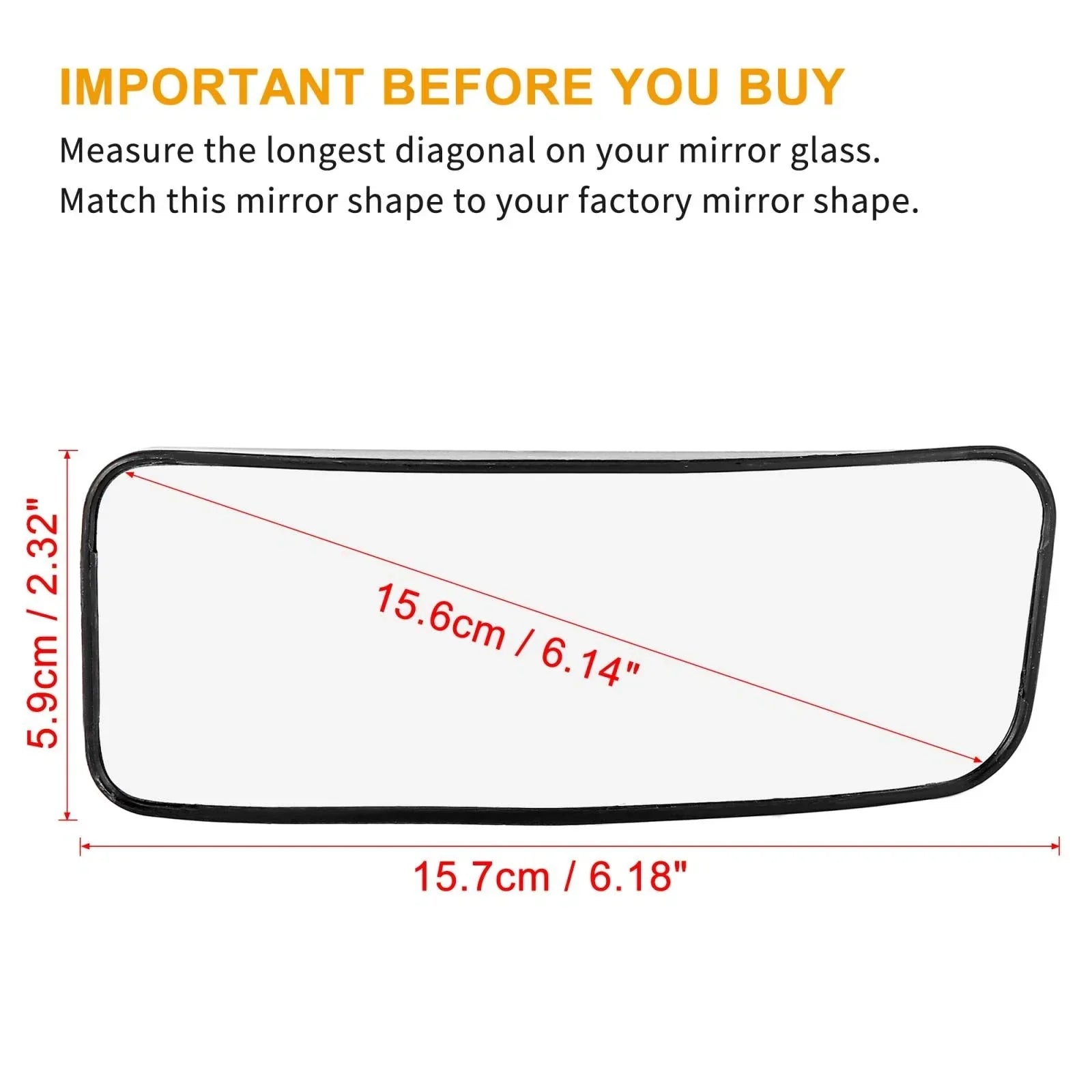 Heated Blind Spot Mirror Glass Right for Mercedes-Benz Sprinter 2500 3500