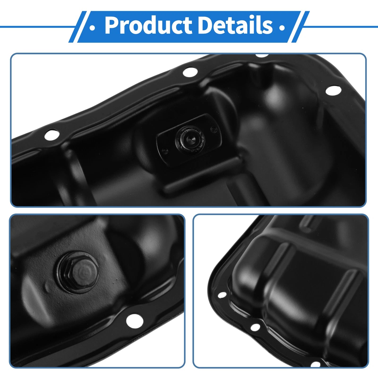 1 Pc Engine Oil Pan No.121020Y010 for Toyota Corolla (2017–2023) Steel Black