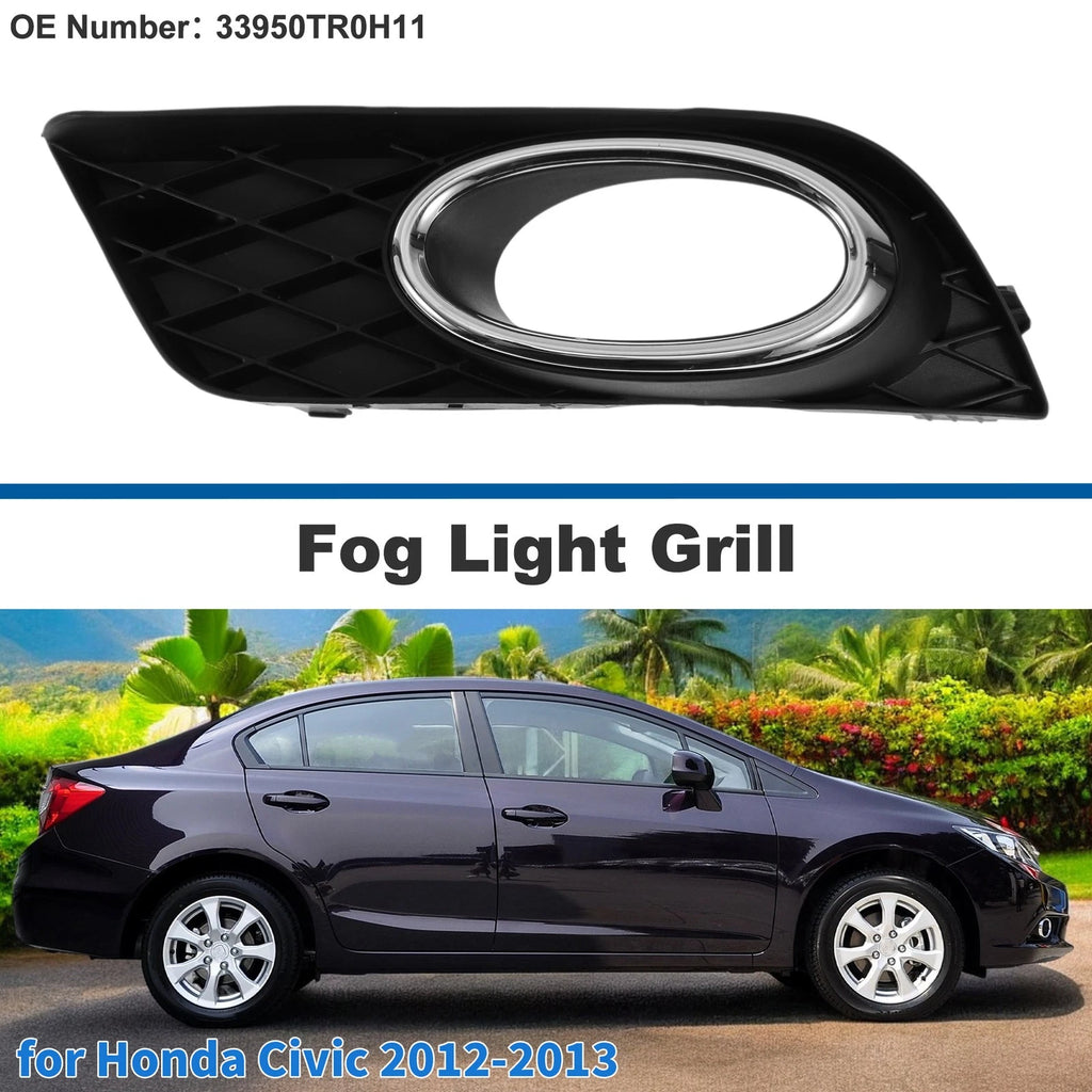 Front Left Fog Light Grill No. 33950TR0H11 for Honda Civic (2012–2013)