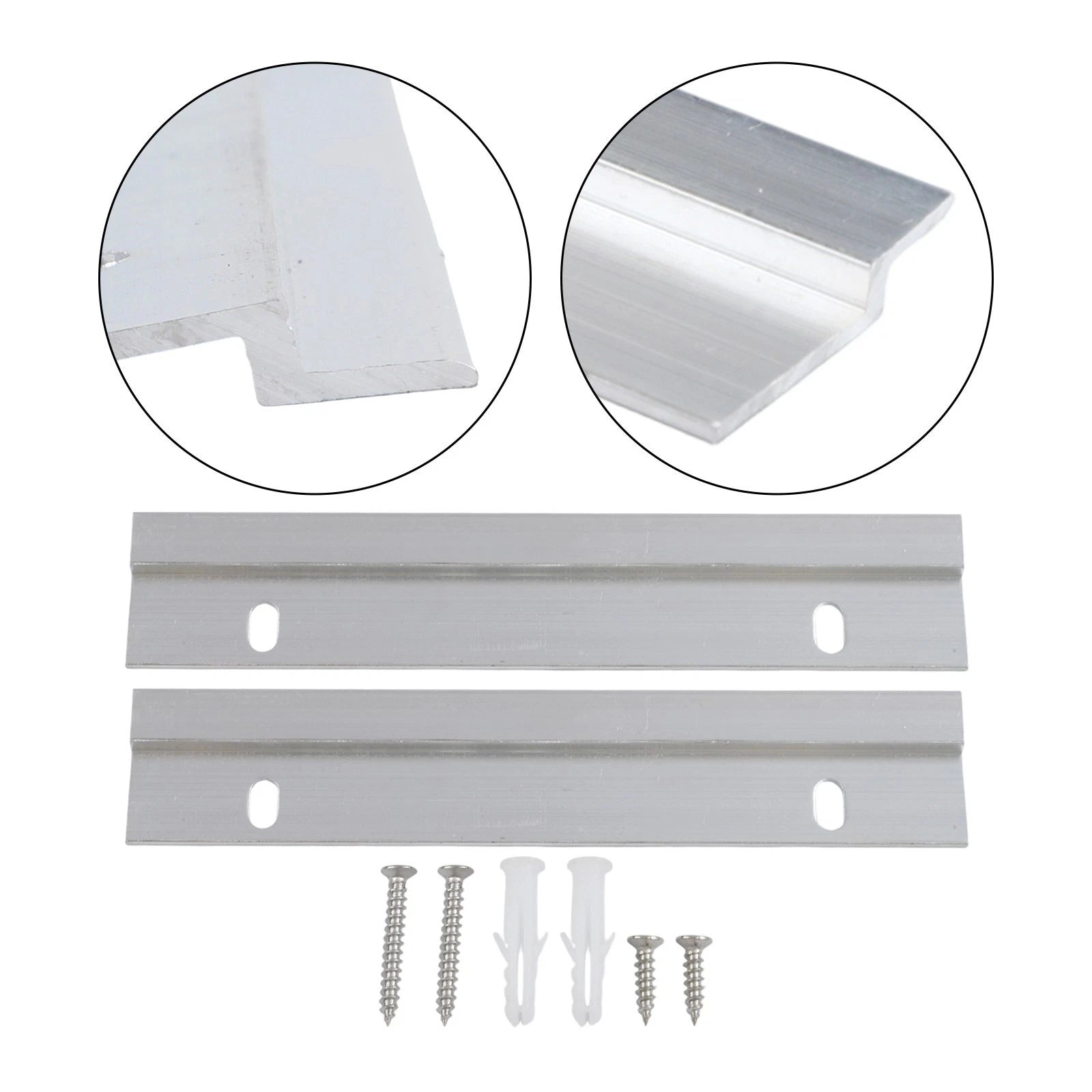 2pcs Aluminum Alloy Zshaped Pendant Brackets for Wall Mounting (N/A)