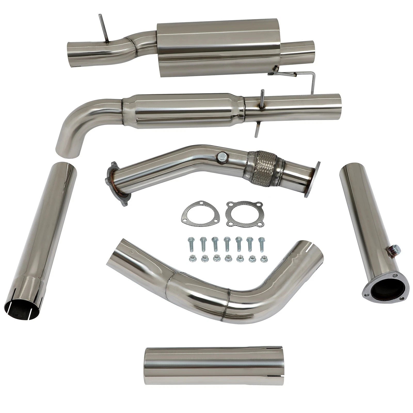 3" Exhaust Pipe for VW Golf Jetta MK4 1.8L (1999–2005) - Stainless Steel, 2.5" Tip