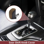 Gear Shift Knob Cover for Hyundai Sonata 2011-2014 Black Brown Faux Leather