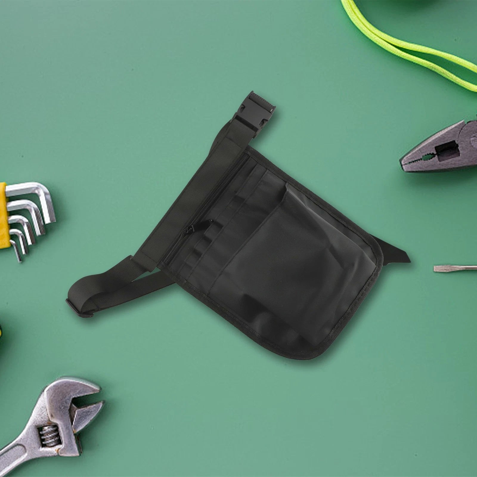Heavy Duty Tool Organizer Waist Bag with Zippered Pockets