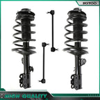 Set of 2 Front Complete Struts & Sway Bar Links for Toyota Sienna (1998–2003)