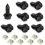 License Plate Screws & Tag Mounting Hardware Clips for Car Truck