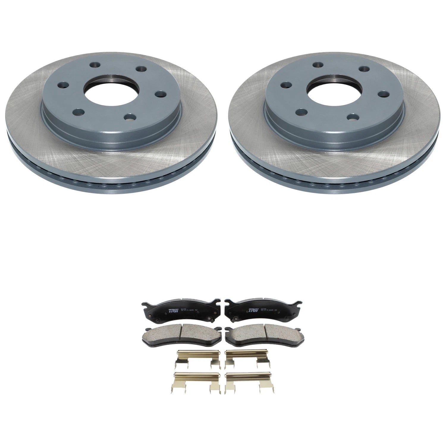Front Rotors & TRW Pro Ceramic Disc Brake Pads Kit for Savana Yukon XL (2000–2014)