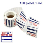 Oil Change Stickers Pack Reminder Service Sticker 2x2inch
