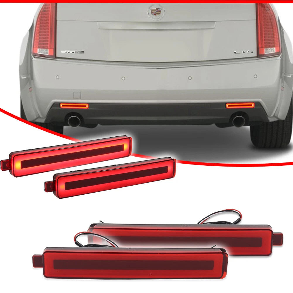 LED Rear Bumper Reflector Tail Brake Lights for Saturn Vue (2002–2007)