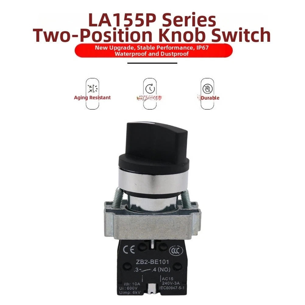 LA155P BD21 22mm IP67 Rotary Switch for Various Applications