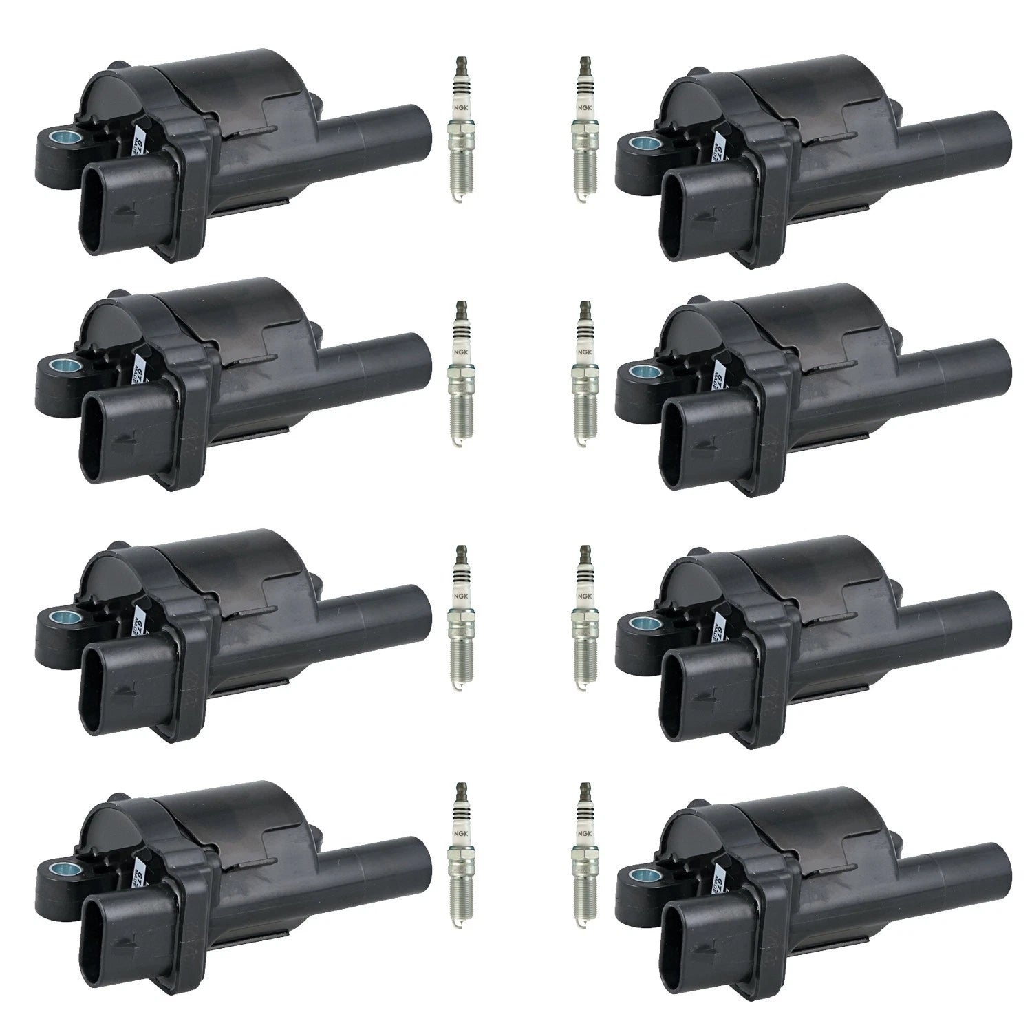Set of 8 Ignition Coils & NGK Iridium Spark Plugs for CTS Suburban Yukon XL