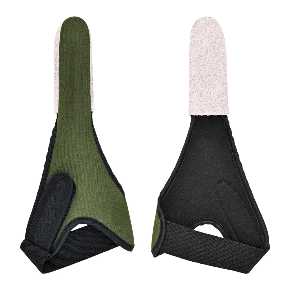 Leather and Cloth Finger Guard Thimble for Fishing (10 x 19 cm)