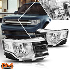 Headlight for Ford Flex (2013–2019) OE Direct Replace Chrome Housing Clear Corner
