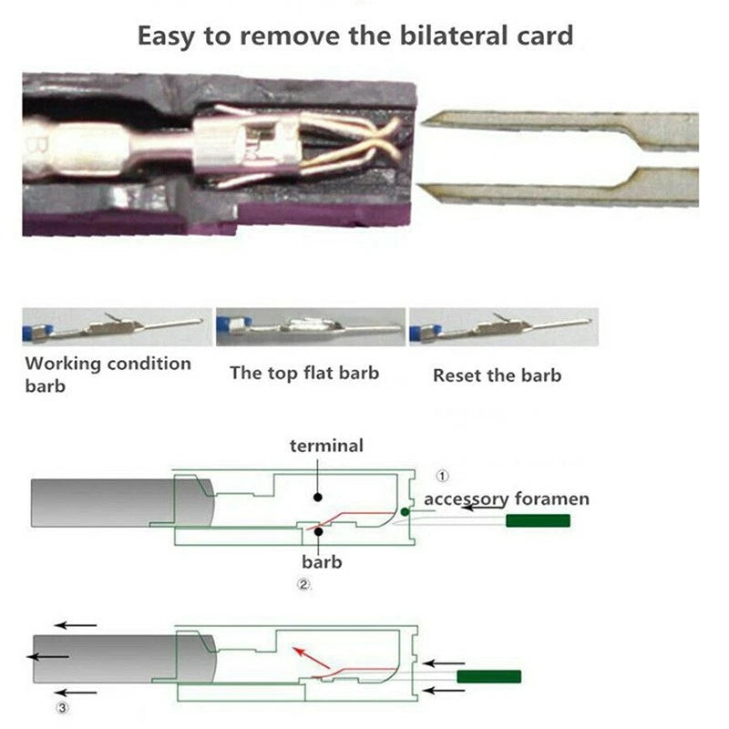 21x Auto Terminal Removal Tool Kit for Wiring Connectors (Universal)