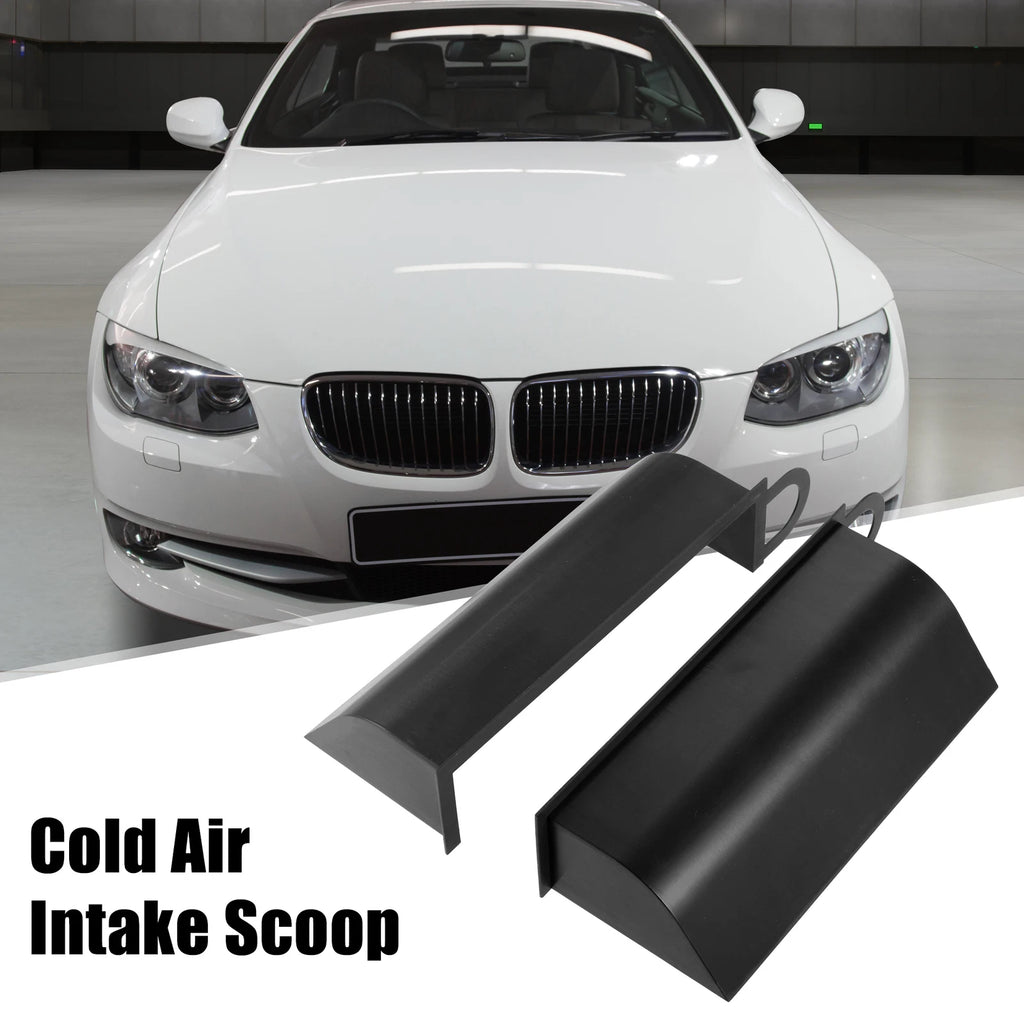 2X Hood Dynamic Cold Air Intake Scoop for BMW E90/91/92 (2007–2013)