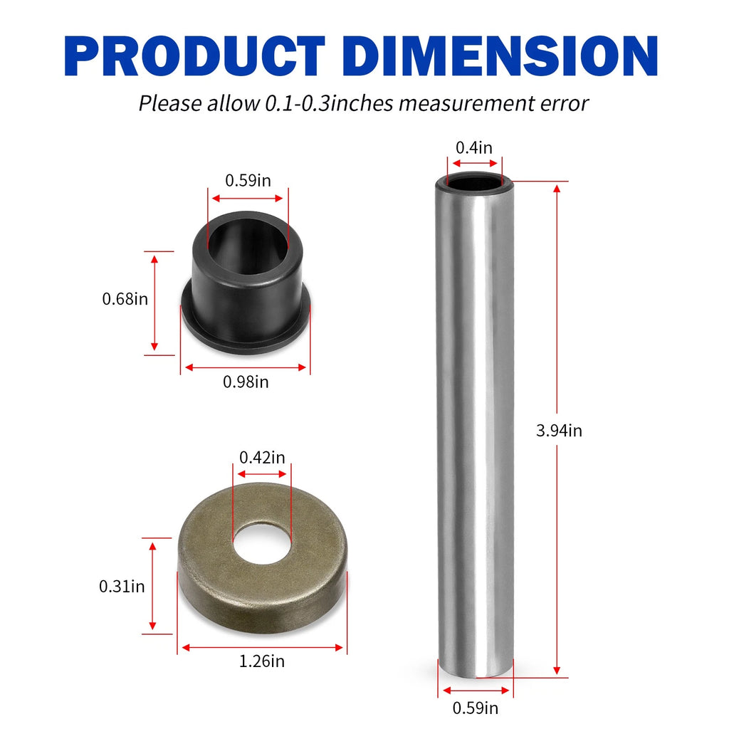 Front A-Arm Bushings Collar Cover Kit for Yamaha Banshee 350 (1987–1990)
