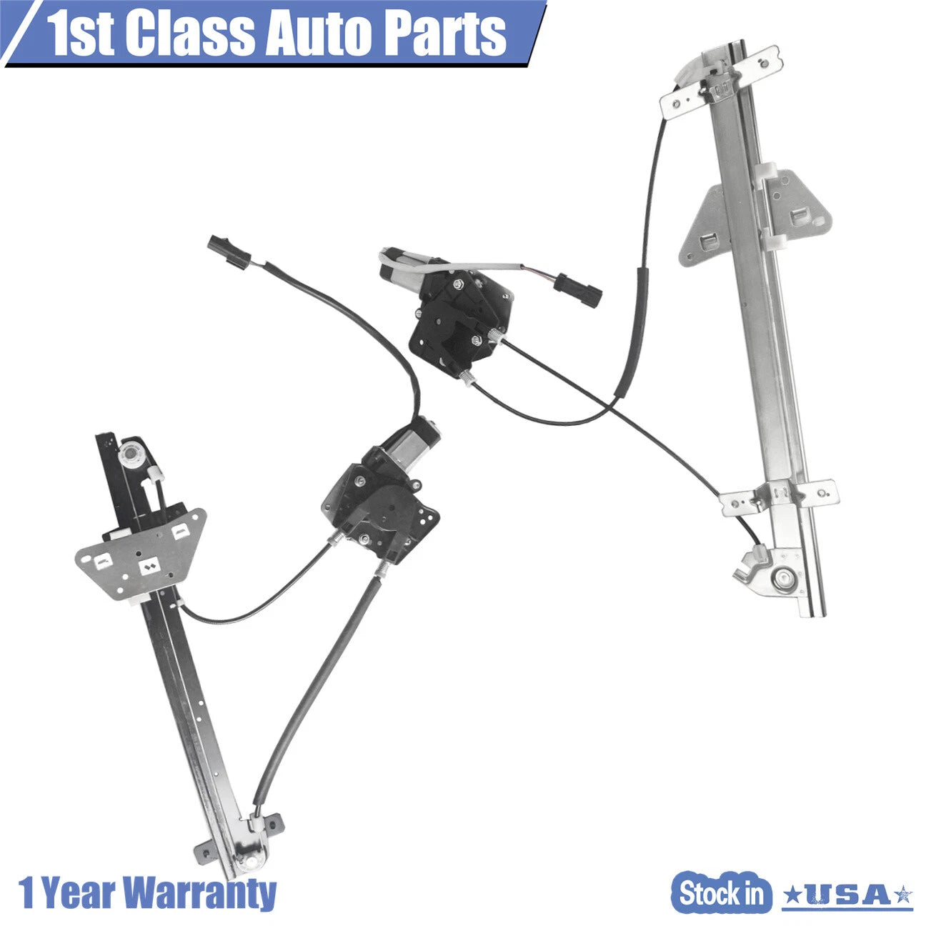 2X Power Window Regulator Motor Assembly for Dakota (2000-2004)