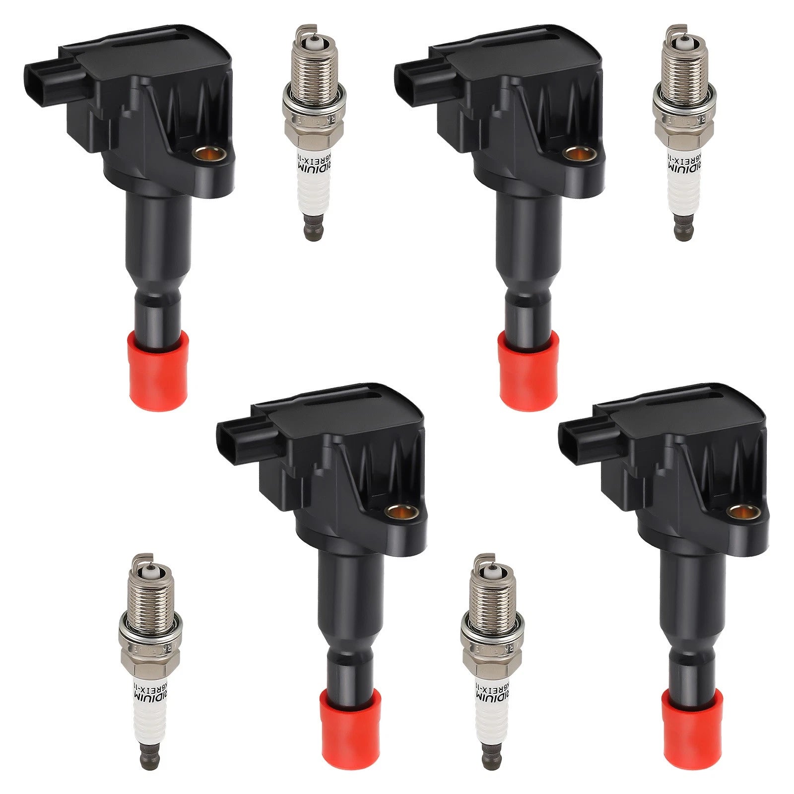 Set of 4 Ignition Coils & Spark Plugs for Honda Fit 1.5L (2007–2008) UF581 94279 C1578