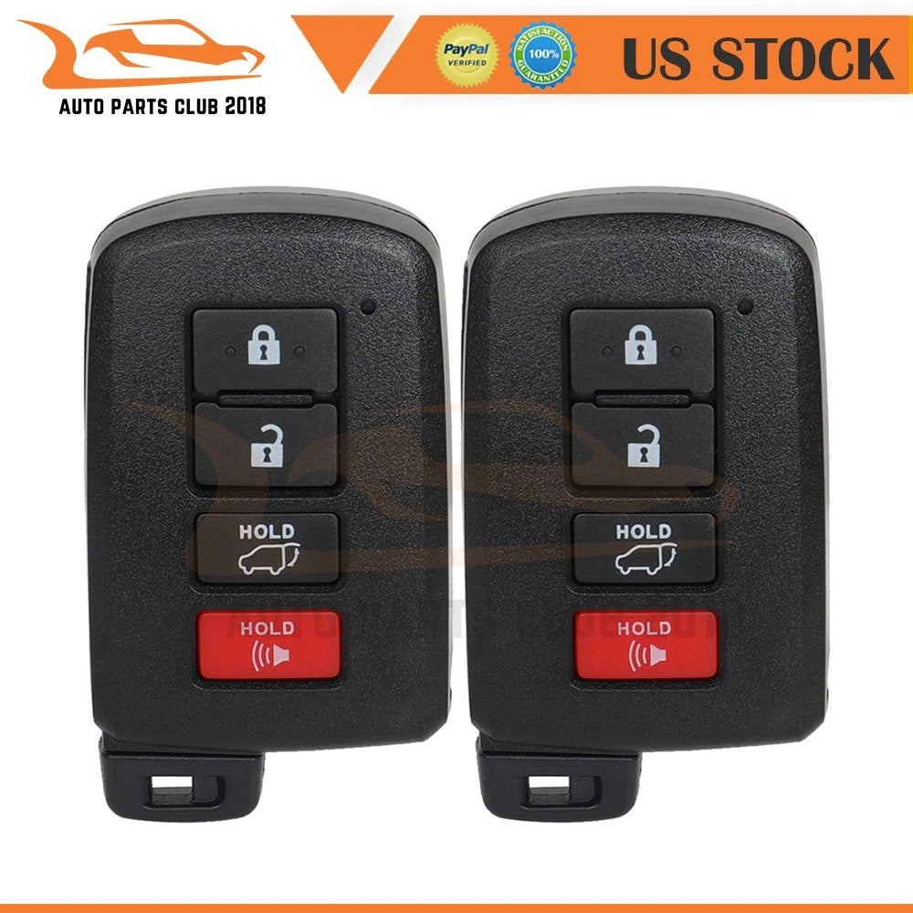 2X Key Entry Remote Fob for Toyota RAV4 (2013–2018) 4 Buttons