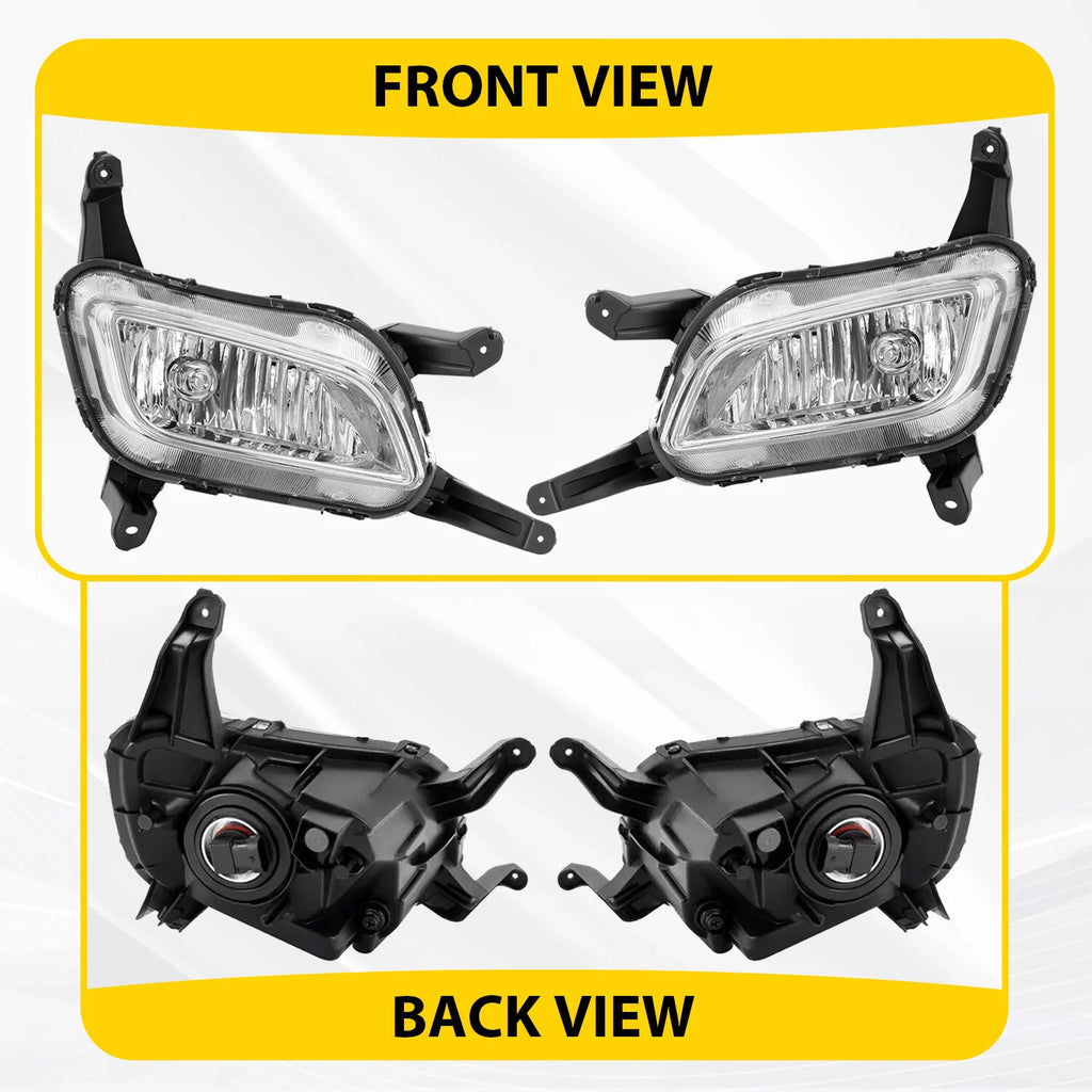 Fog Lights with Bezels & Chrome Trims for Kia Optima (2014-2015)