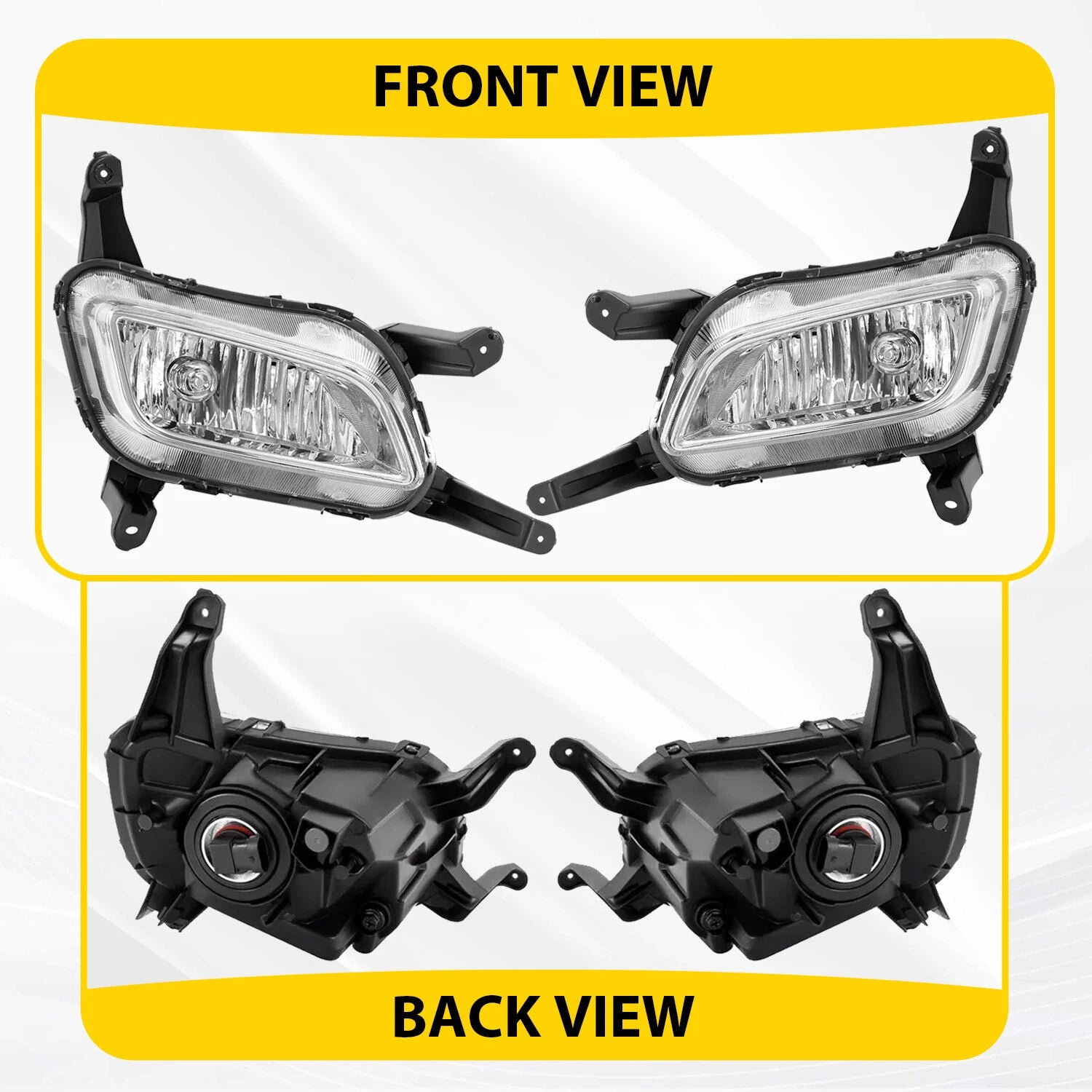 Fog Lights with Bezels & Chrome Trims for Kia Optima (2014-2015)