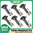 6X Ignition Coil + 6X Spark Plug for Chrysler Dodge 4.0 3.5L (2006–2010) UF502