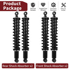 Set of 2 Front & Rear Shock Absorbers for Honda Foreman 500 TRX500FM (2005–2011)