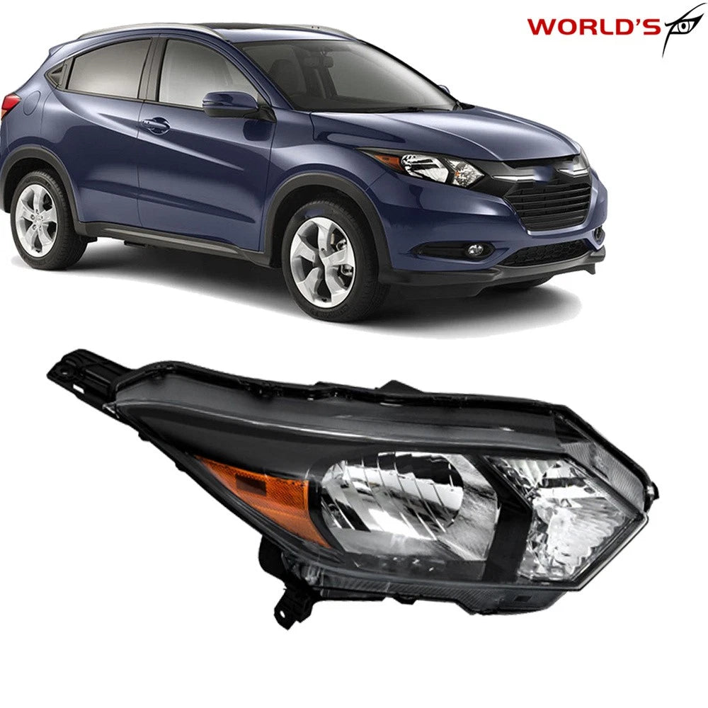 Passenger Headlights for Honda HR-V (2016–2018) Black Factory