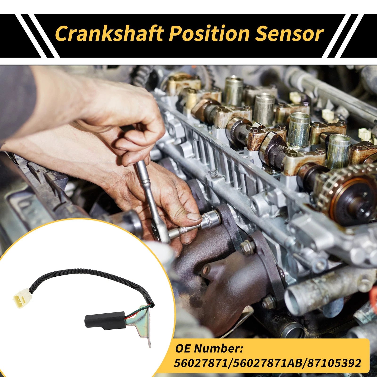 Crankshaft Position Sensor for Dodge Ram 1500 2500 3500 (1997–2003) No. 56027871