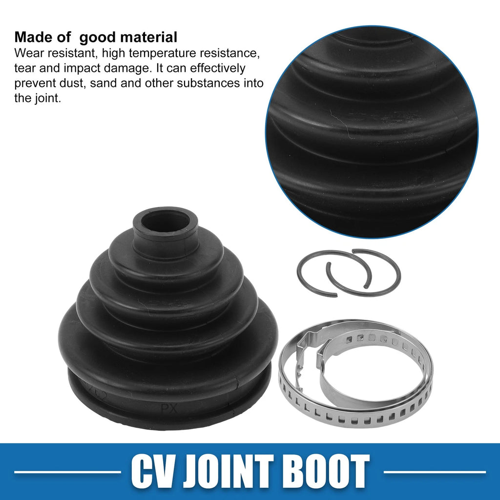 Outer CV Joint Boot Kit with Clamps for Audi Coupe (1984–1987) 321498203A