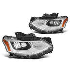 Passenger Right Side Chrome Amber Headlight for Chevrolet Equinox (2018–2021)