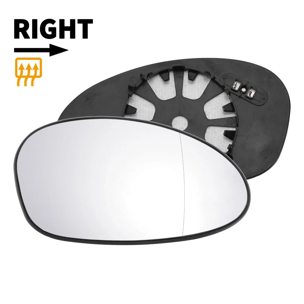 Right Side Mirror Glass w/ Back Heated for BMW 1 Series (2004 - 2009)
