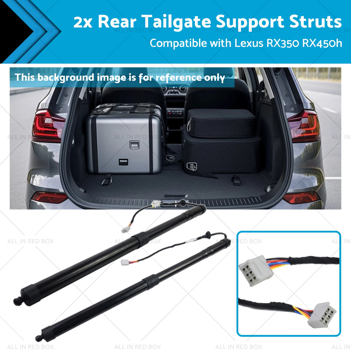 2X Rear Tailgate Support Struts for Lexus RX350 RX450h (2016–2019) 6892048031