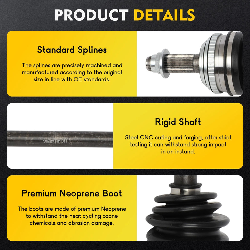 CV Axle Shaft Assembly for Acura MDX (2003–2006) Front Left Driver Side