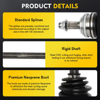 CV Axle Shaft Assembly for Acura MDX (2003–2006) Front Left Driver Side