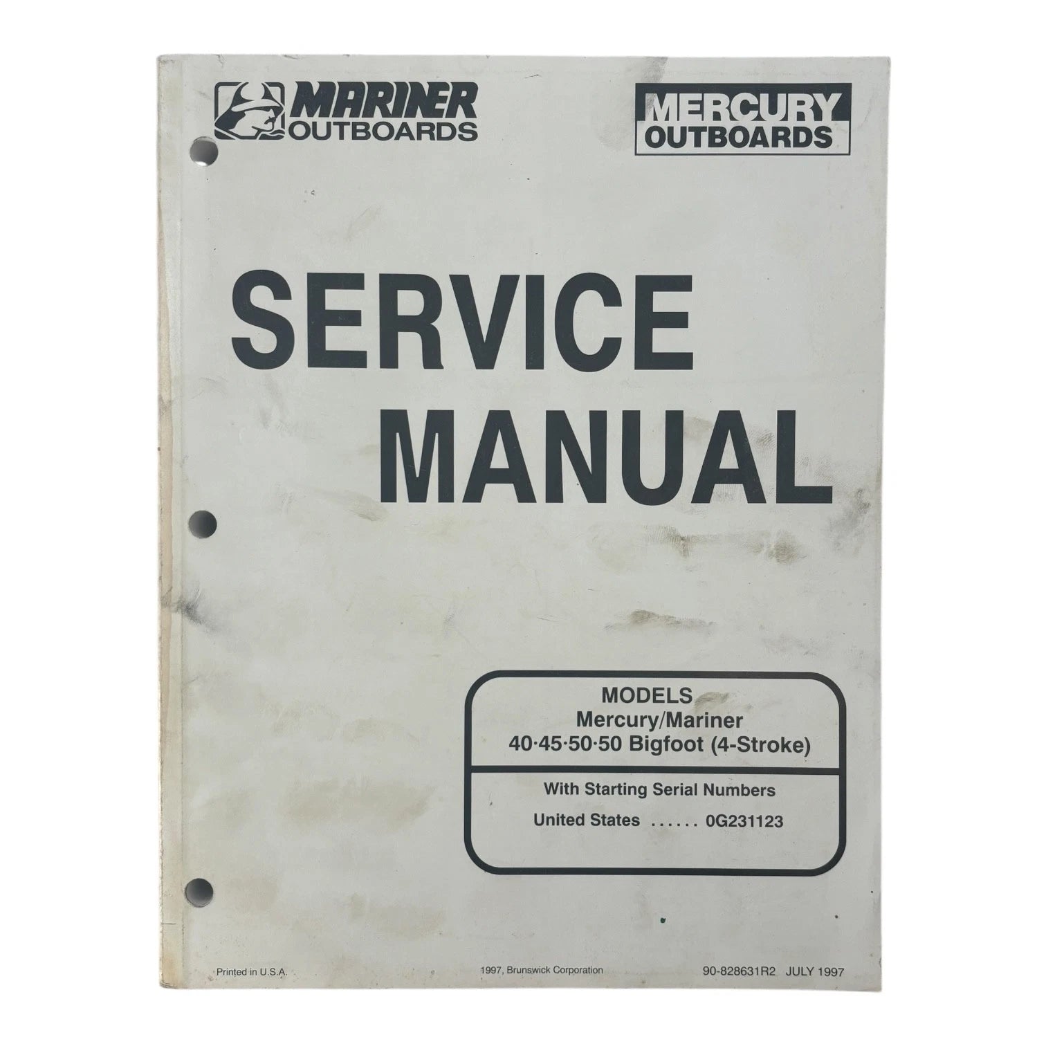 Service Manual for Mercury Mariner Outboards 90-828631R2 (4-Stroke 40-55)