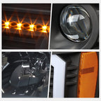 LED DRL Sequential Signal Projector Headlight for Sierra (2007–2014)