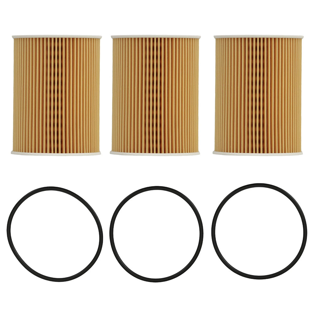 3PCS Engine Oil Filter HU9001X for Porsche 911 Cayenne V6 V8 (2008–2019)