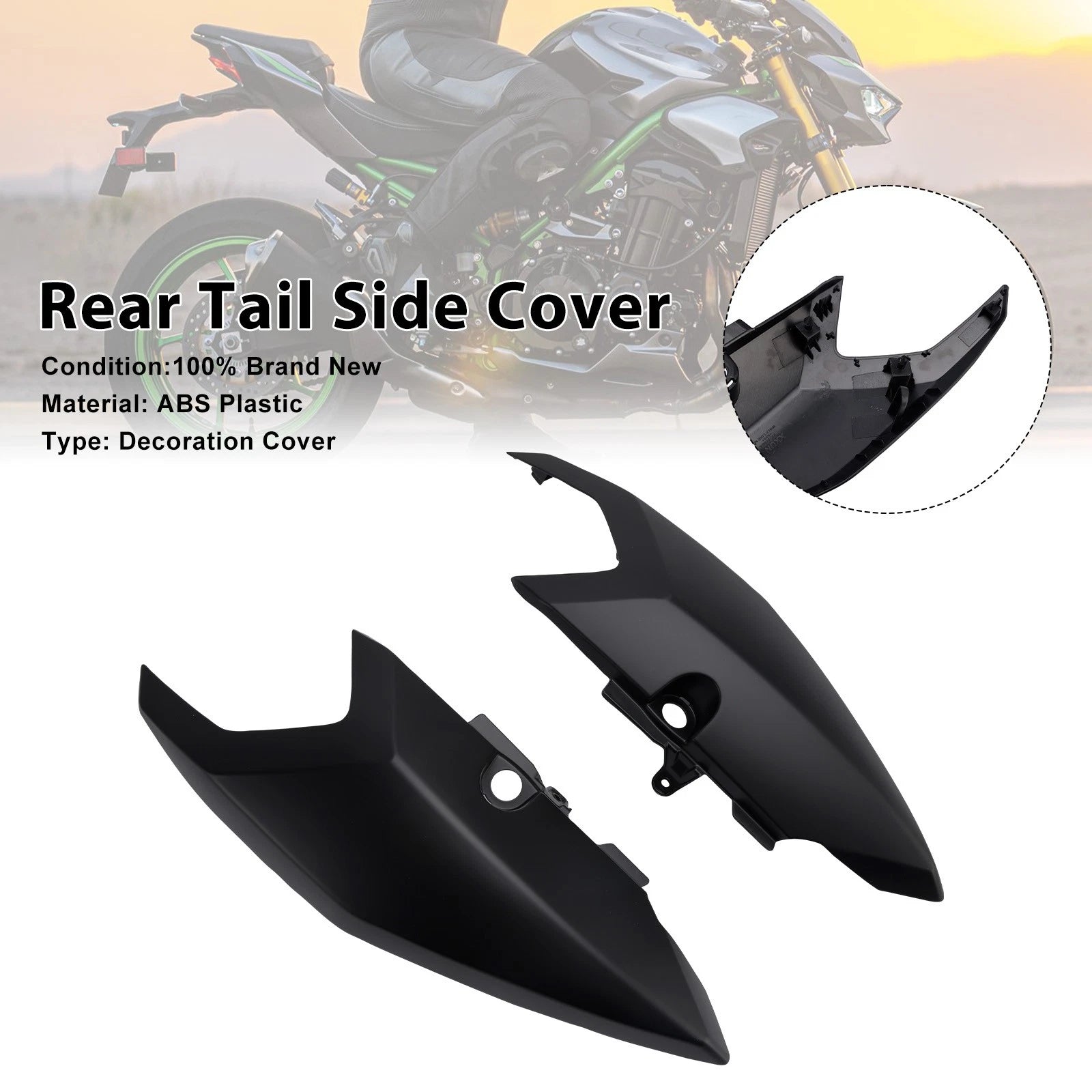 Rear Tail Side Cover Fairing for Yamaha Tenere 700 (2025–2026) Matte Black